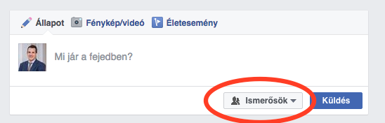Facebook - láthatóság beállítása